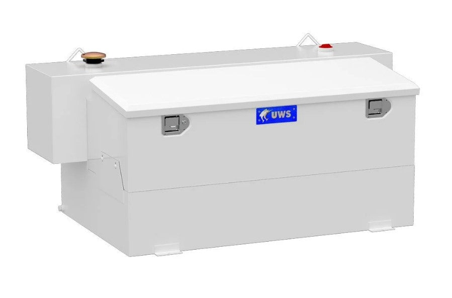 White Hammerhead-Style 100-Gallon Steel-Aluminum Combo Transfer