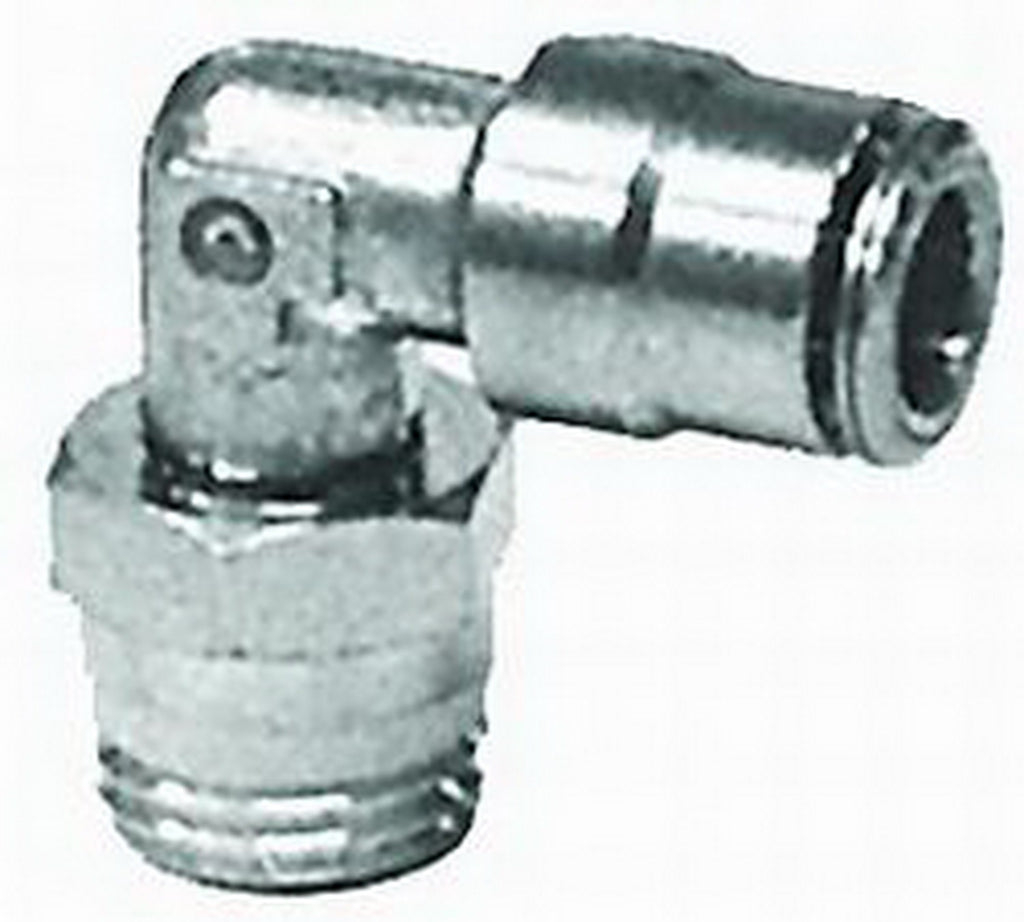Adapter Fitting Swivel Air Fitting 1/4 Inch NPT to 1/4 Inch PTC Single #3101