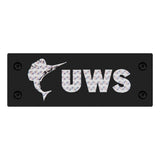 Replacement Rivet-On Black UWS Logo Badge