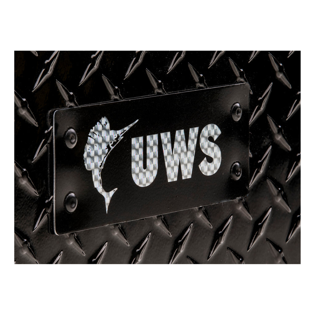 Replacement Rivet-On Black UWS Logo Badge