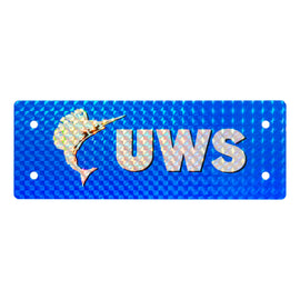 Replacement Rivet-On Blue UWS Logo Badge