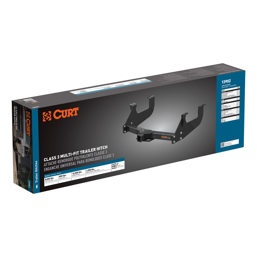 Class 3 Multi-Fit Trailer Hitch With 2" Receiver