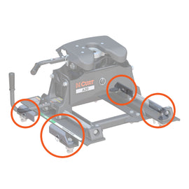 Replacement 5th Wheel Puck System Handles For Chevrolet / GMC (Fits 16023)