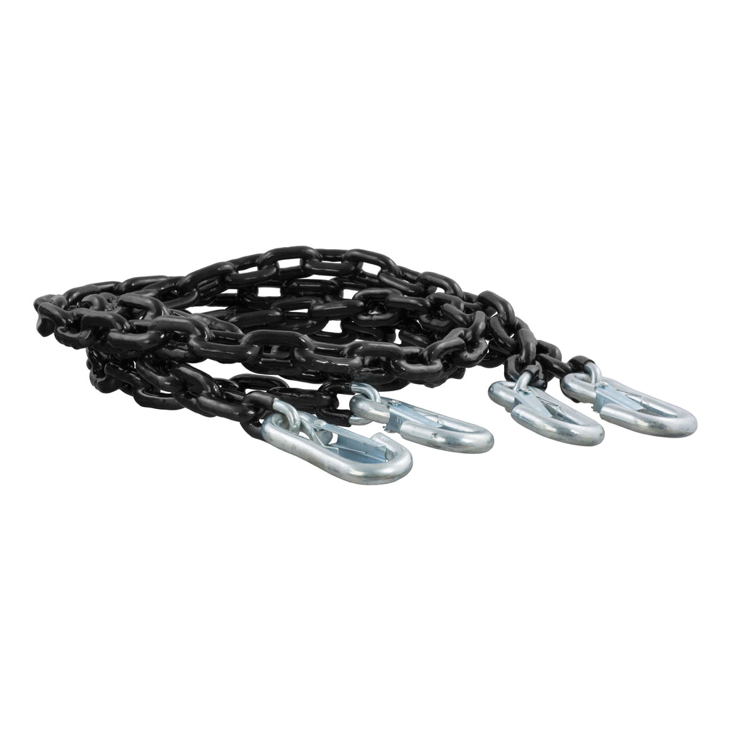 65" Safety Chains With 2 Snap Hooks Each (5000 Lbs Vinyl-Coated 2-Pack)