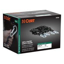 Load image into Gallery viewer, 65" Safety Chains With 2 Snap Hooks Each (5000 Lbs Vinyl-Coated 2-Pack)