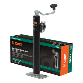 Pipe-Mount Swivel Jack With Top Handle (2000 Lbs 15