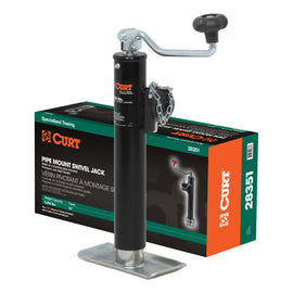 Pipe-Mount Swivel Jack With Top Handle (5000 Lbs 10