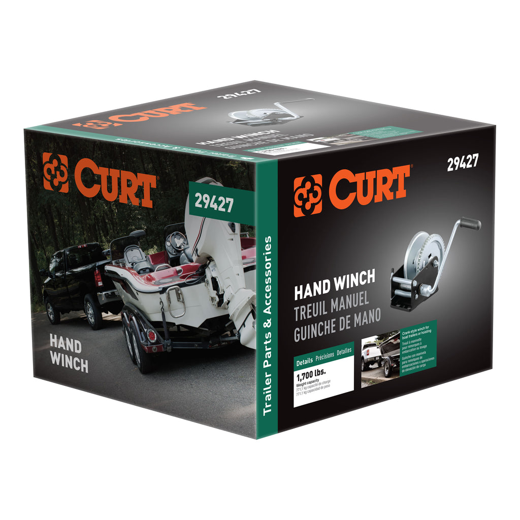 Hand Crank Winch (1700 Lbs 8" Handle)