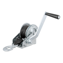 Hand Crank Winch With 15' Strap (900 Lbs 6-1/2