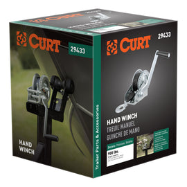 Hand Crank Winch With 15' Strap (900 Lbs 6-1/2