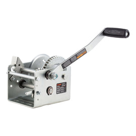 Hand-Crank 2-Speed Winch  2 000 Lbs  10.25:1 Low Gear Ratio  10.6
