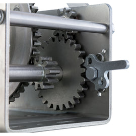 Hand-Crank 2-Speed Winch  2 600 Lbs  12.7:1 Low Gear Ratio  10.6