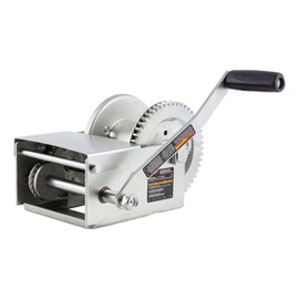 Hand-Crank Brake Winch  2 500 Lbs  15.8:1 Gear Ratio  10.6