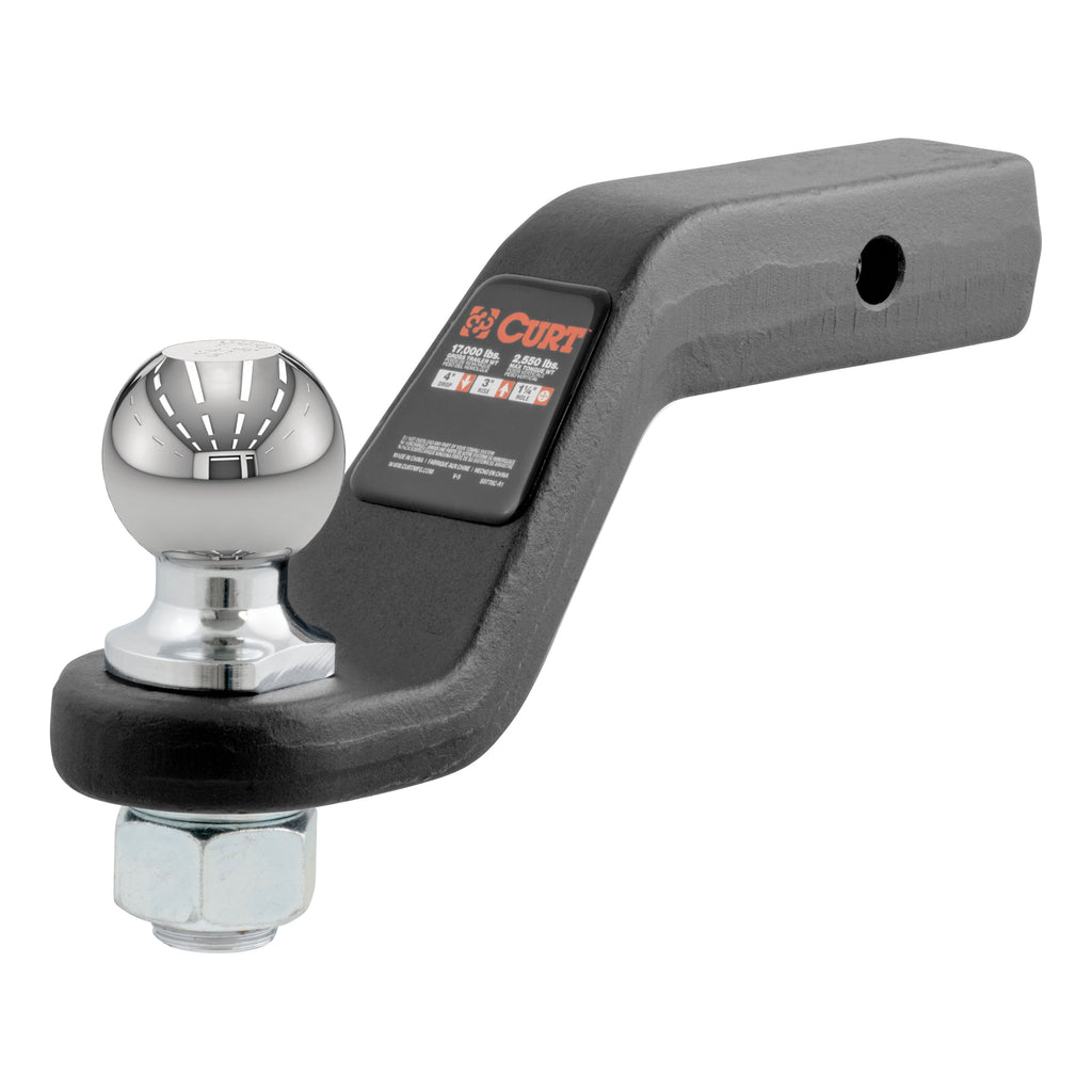Loaded Forged Ball Mount With 2-5/16" Ball (2" Shank 15000 Lbs. 4" Drop)