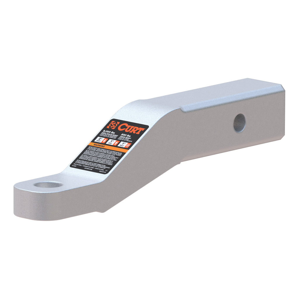 Aluminum Ball Mount (2" Shank 8000 Lbs 2" Drop 8-1/2" Long)