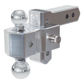 AlumaLite Adjustable Aluminum Hitch With Dual Ball  3-1/2
