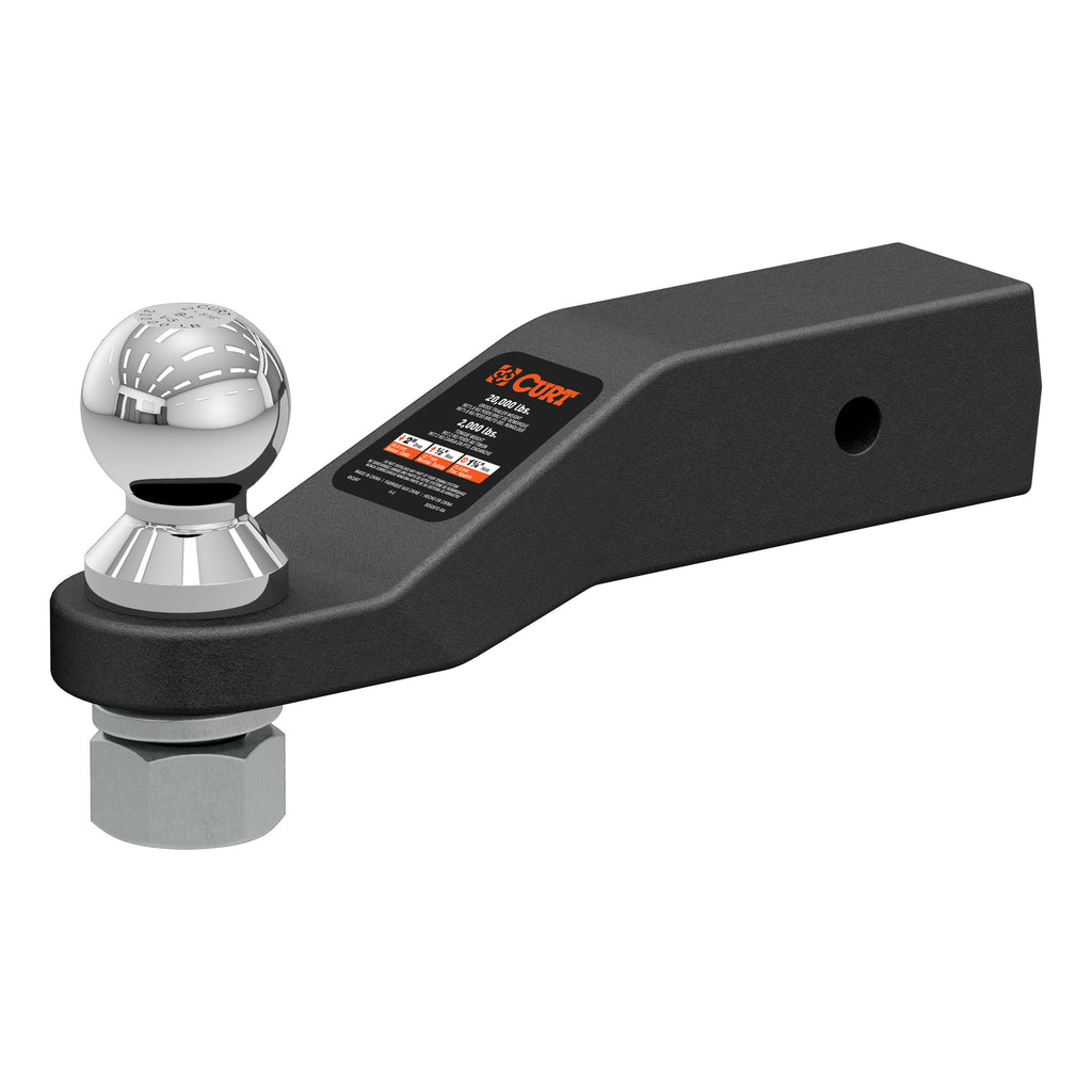Loaded Forged Ball Mount With 2-5/16" Ball (2-1/2" Shank 20000 Lbs 2" Drop)