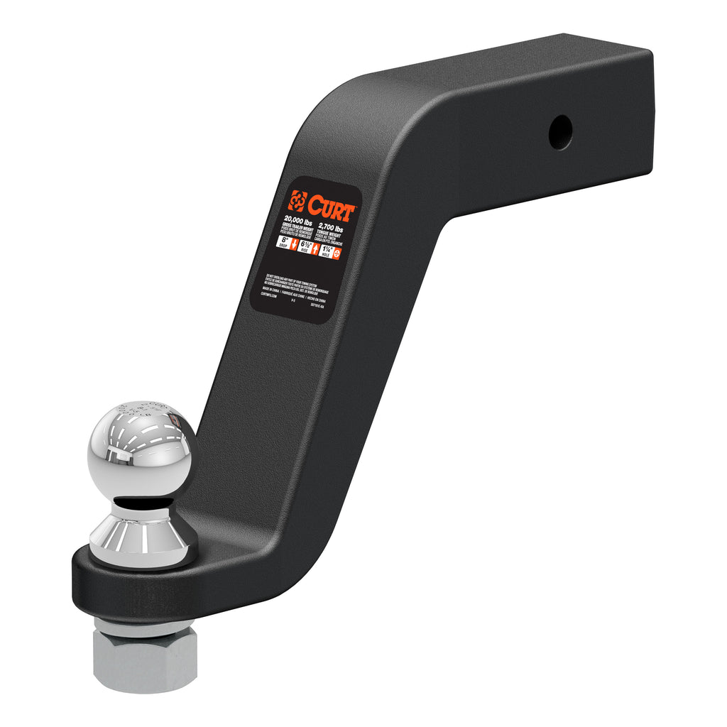 Loaded Forged Ball Mount With 2-5/16" Ball (2-1/2" Shank 20000 Lbs 8" Drop)
