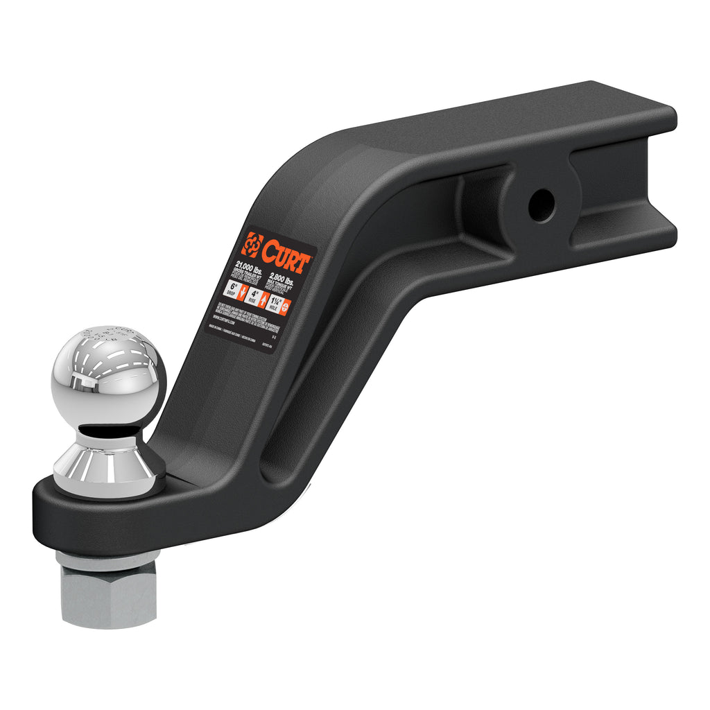 Loaded Forged Ball Mount With 2-5/16" Ball (3" Shank 20000 Lbs 6" Drop)