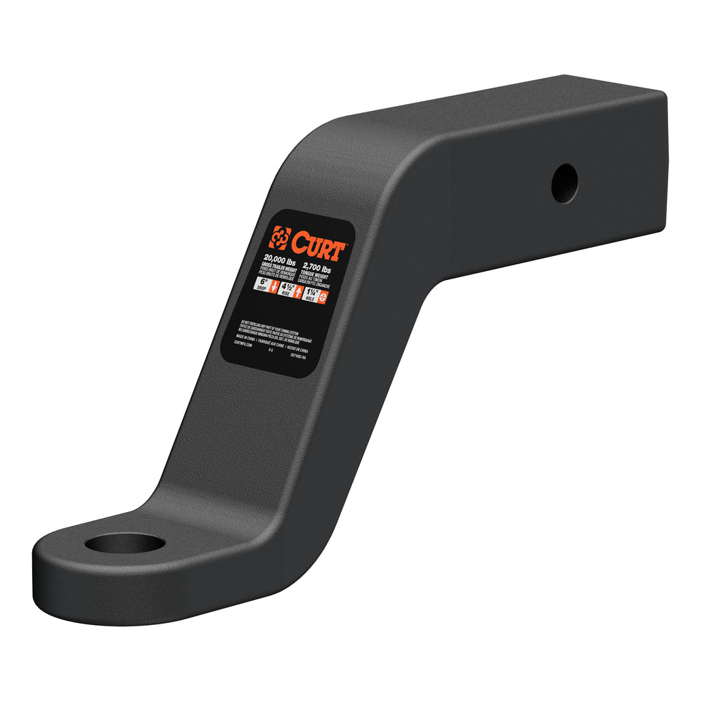 Commercial Duty Forged Ball Mount (2-1/2" Shank 20000 Lbs. 6" Drop)