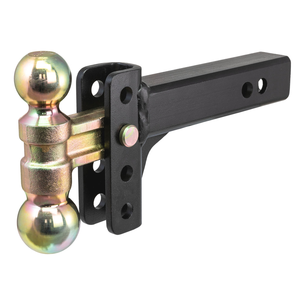 Slim Adjustable Channel Mount With Dual Ball (2" Shank 10K 3-3/4" Drop)
