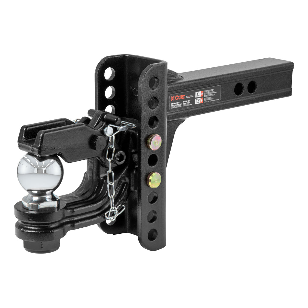 Adjustable Channel Mount With 2-5/16" Ball & Pintle (2" Shank 13000 Lbs.)