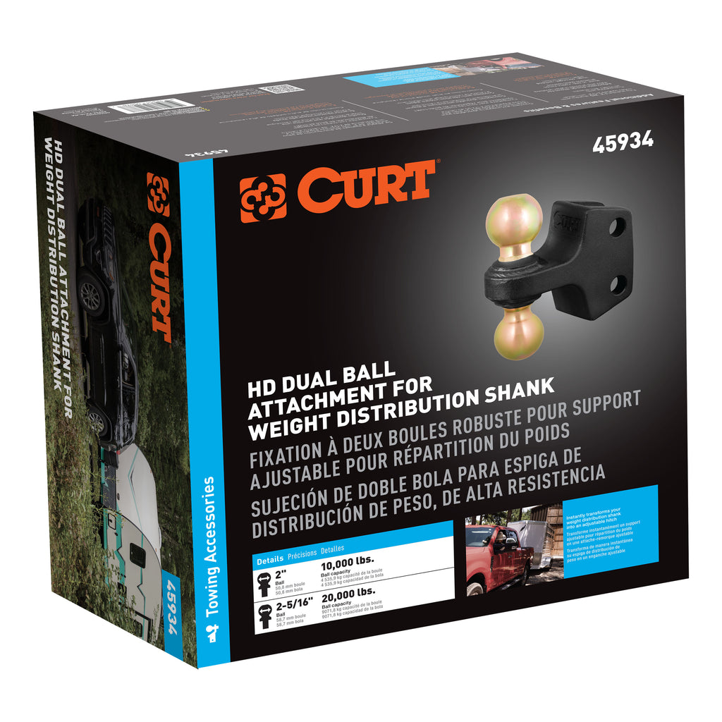 HD Dual Ball Attachment For Weight Distribution Shank