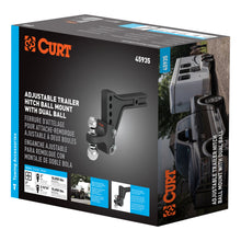 Load image into Gallery viewer, Adjustable Trailer Hitch Ball Mount With Dual Ball 2" Shank 15K