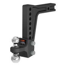 Load image into Gallery viewer, Deep-Drop Adjustable Trailer Hitch Ball Mount With Dual Ball 2" Shank 15K