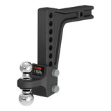 Deep-Drop Adjustable Trailer Hitch Ball Mount With Dual Ball 2