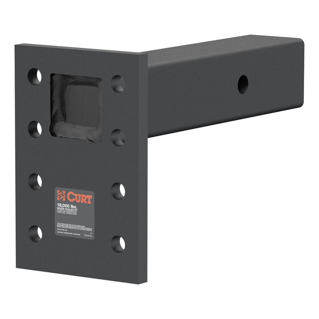 Adjustable Pintle Mount (2-1/2" Shank 18000 Lbs. 7" High 8" Long)