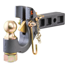 Load image into Gallery viewer, SecureLatch Receiver-Mount Ball &amp; Pintle Hitch (2" Shank 2" Ball 14K)