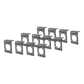 Connector Mounting Brackets For 7-Way RV Blade (Black 12-Pack)
