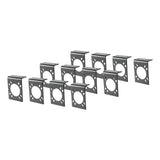 Connector Mounting Brackets For 7-Way RV Blade (Black 12-Pack)
