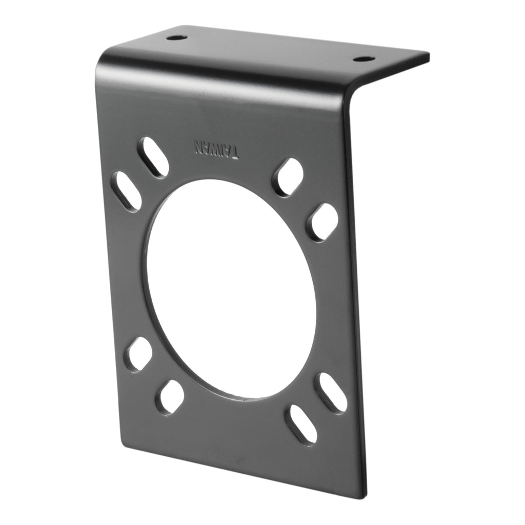 Connector Mounting Brackets For 7-Way RV Blade (Black 12-Pack)