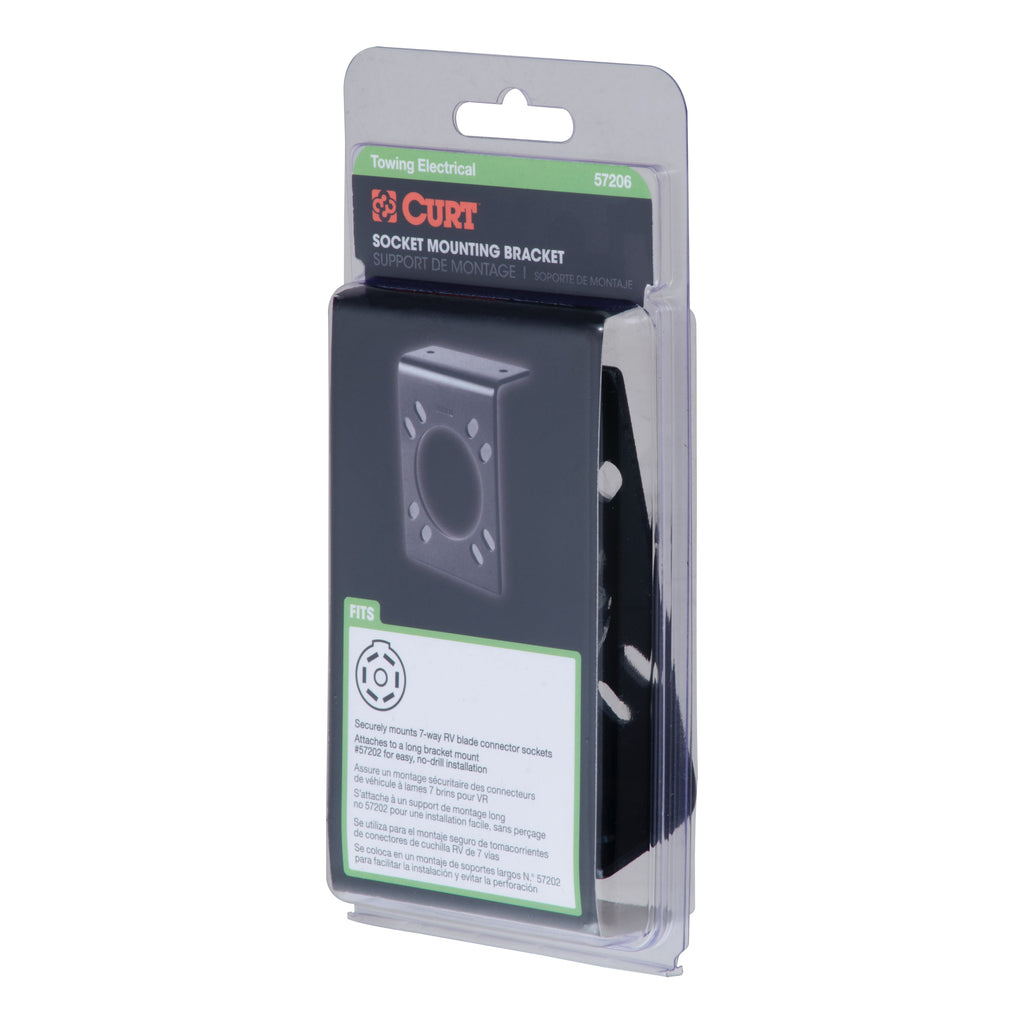 Connector Mounting Bracket For 7-Way RV Blade (Packaged)