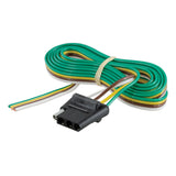CURT 58042 Vehicle-Side 4-Pin Flat Trailer Wiring Harness with 48-Inch Wires