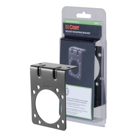 Connector Mounting Bracket For 7-Way RV Blade (Black Packaged)