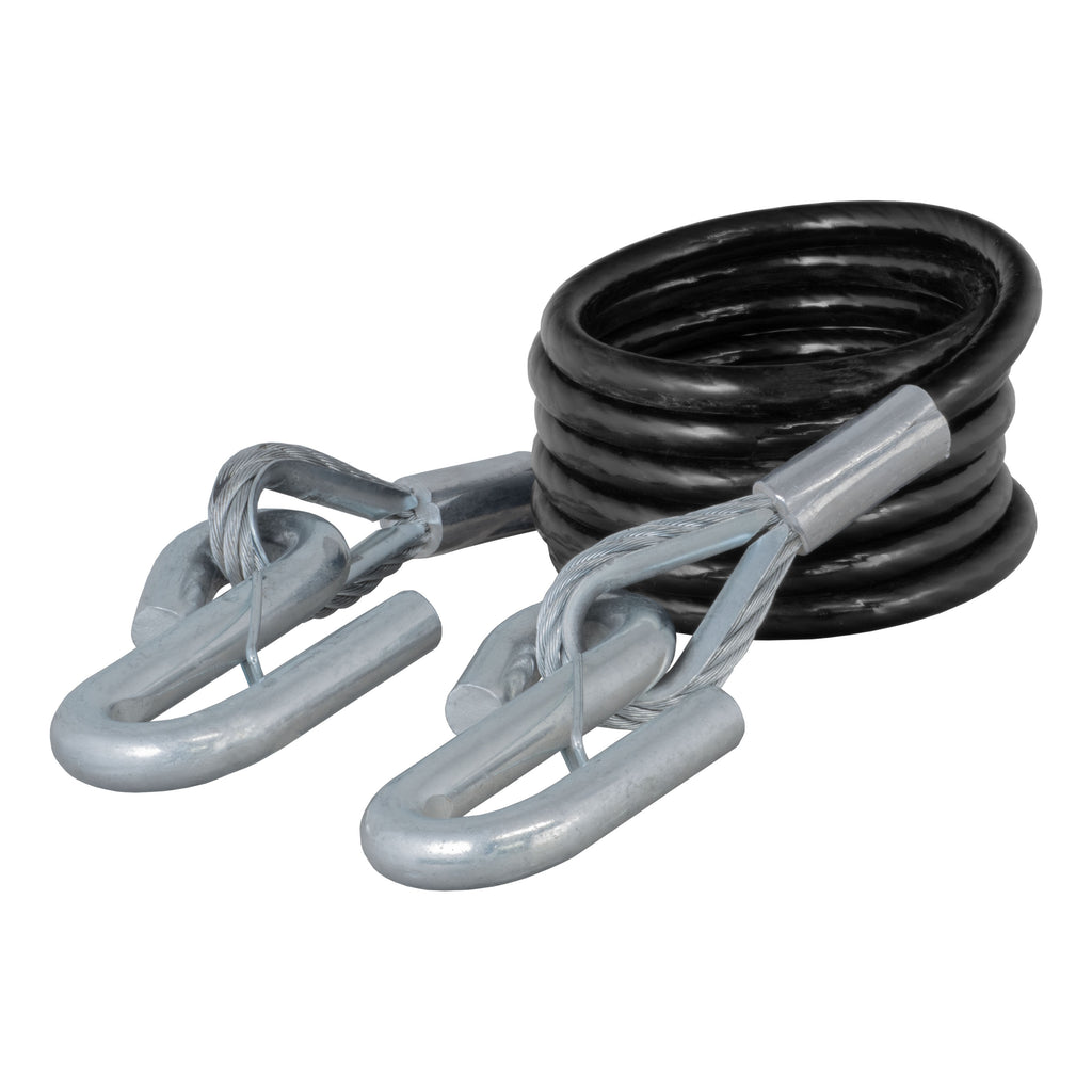 Replacement 84" X 3/8" Diameter Tow Bar Safety Cable With Hooks (7500 Lbs)