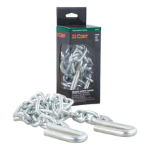 Load image into Gallery viewer, 48" Safety Chain With 2 S-Hooks (5000 Lbs Clear Zinc Packaged)