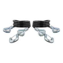 Load image into Gallery viewer, 43-7/8" Safety Cables With 2 Snap Hooks (3500 Lbs Vinyl-Coated 2-Pack)