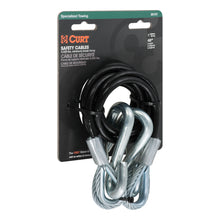 Load image into Gallery viewer, 44-1/2" Safety Cables With 2 Snap Hooks (5000 Lbs Vinyl-Coated 2-Pack)