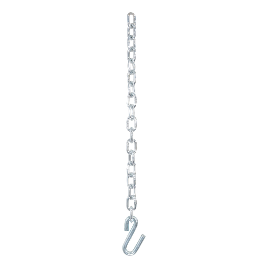 27" Safety Chain With 1 S-Hook (7000 Lbs Clear Zinc)