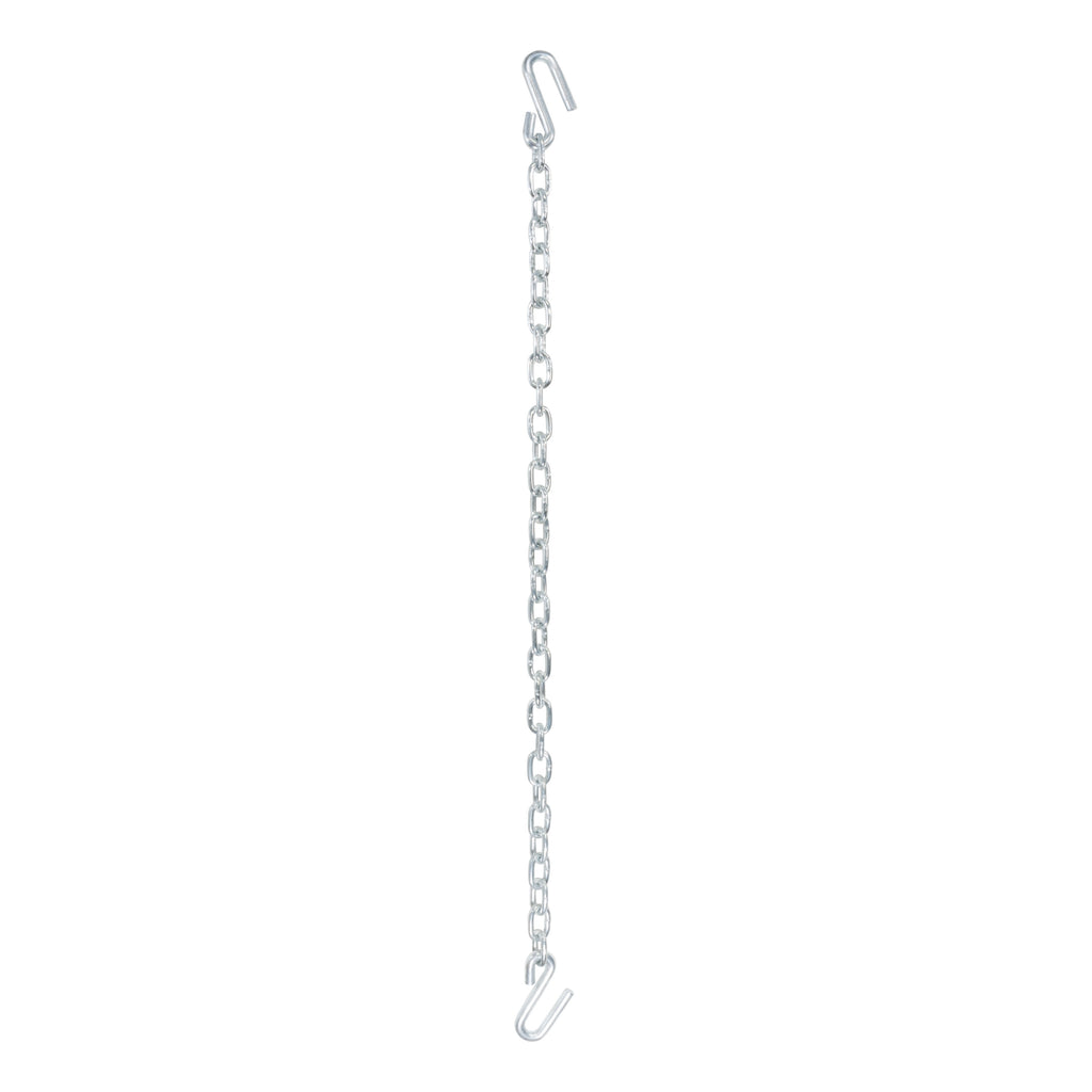 48" Safety Chain With 2 S-Hooks (7000 Lbs Clear Zinc)