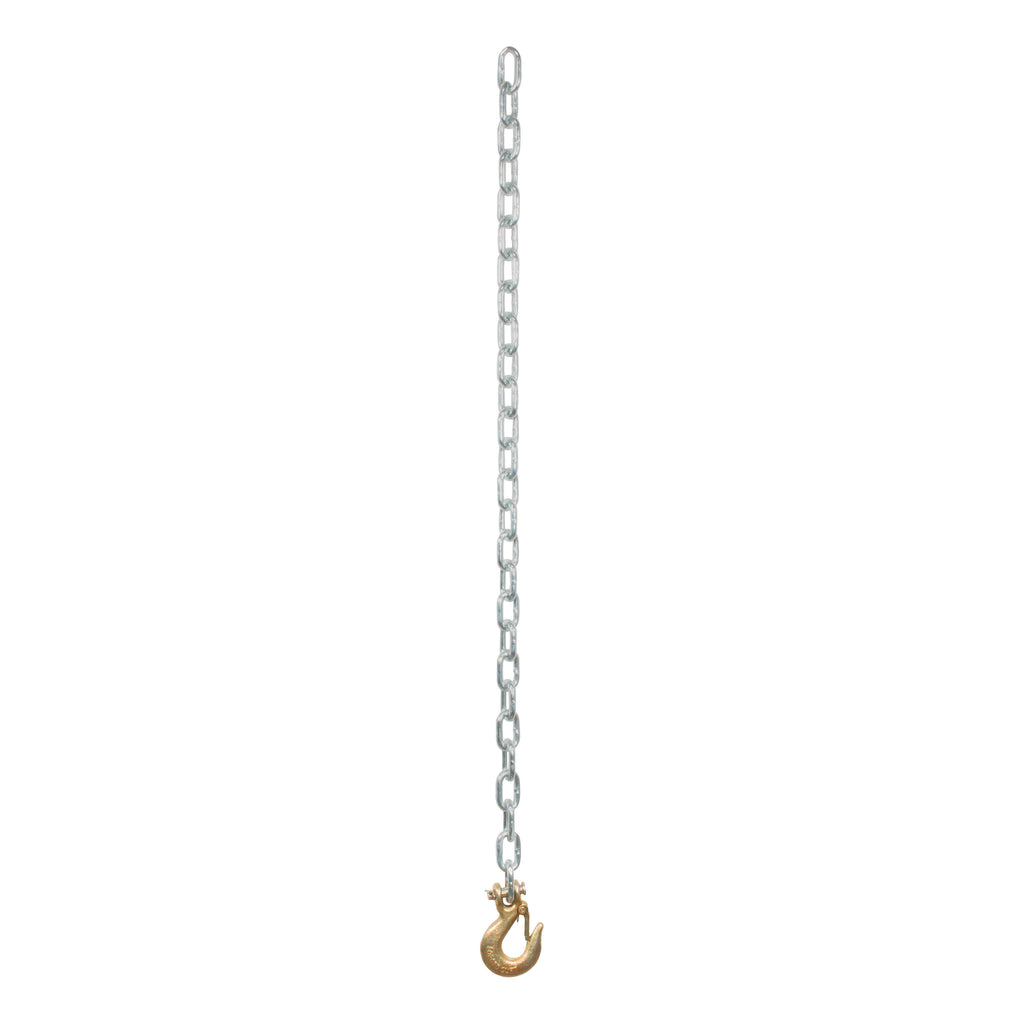 35" Safety Chain With 1 Clevis Hook (7800 Lbs Clear Zinc)