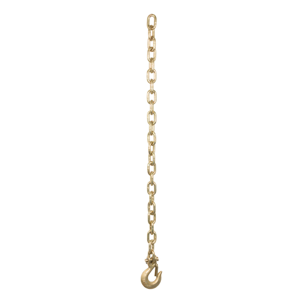 35" Safety Chain With 1 Clevis Hook (18800 Lbs Yellow Zinc)