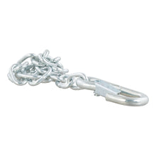 Load image into Gallery viewer, 27" Safety Chain With 1 Snap Hook (2000 Lbs Clear Zinc)