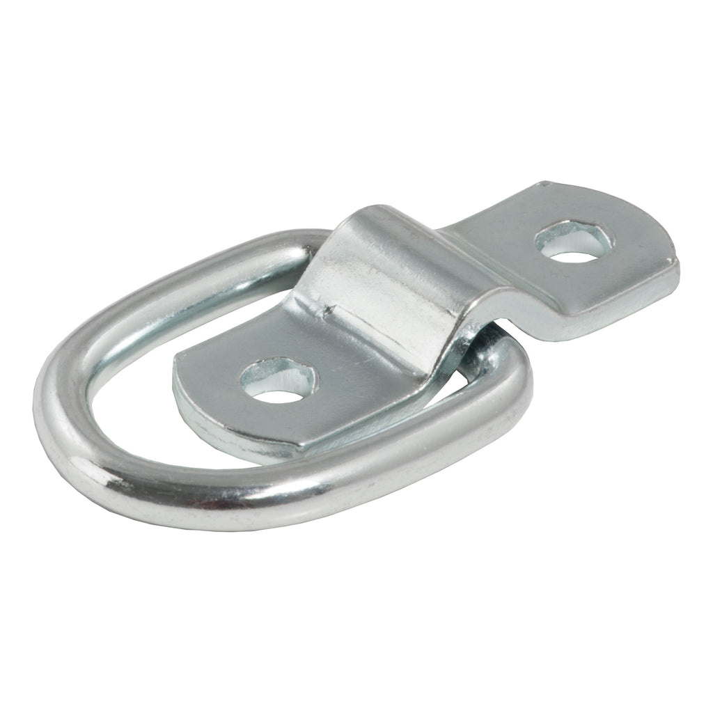 1" X 1-1/4" Surface-Mounted Tie-Down D-Ring (1200 Lbs Clear Zinc)