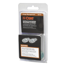 Load image into Gallery viewer, 1&quot; X 1-1/4&quot; Surface-Mounted Tie-Down D-Rings (1200 Lbs Clear Zinc 2-Pack)