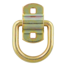 Load image into Gallery viewer, 3" X 3" Surface-Mounted Tie-Down D-Ring (3600 Lbs Yellow Zinc)
